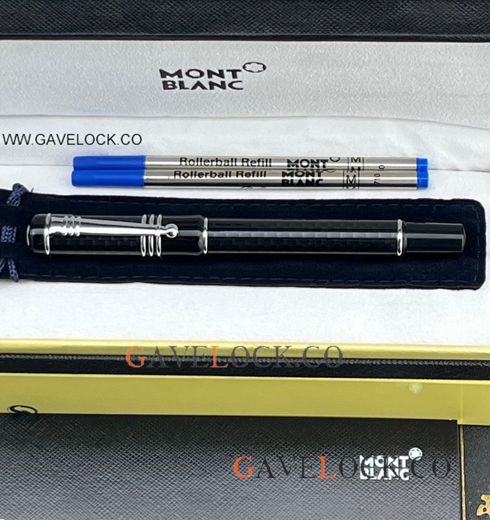 Clone Mont blanc Writers Edition Fountain Pen Silver Clip